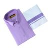 Lavender Cotton Dhoti with Shirt – Regal Traditional Ensemble - MCHL046.