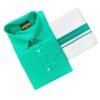 Rexona Green Cotton Dhoti with Shirt – Bold Look for Special Occasions - MCHRG036.