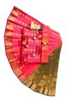 Unique abstract shapes creating a saree full of character and charm - PEP002