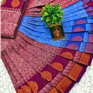 Poonthamil saree filled with Mini Mango Designs -PMMBR18