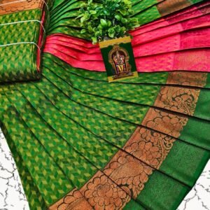 Poonthamil saree filled with Wave Designs – PWPG62