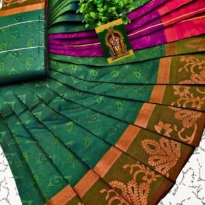 Poonthamil saree filled With Star Mango Design -PSLG13