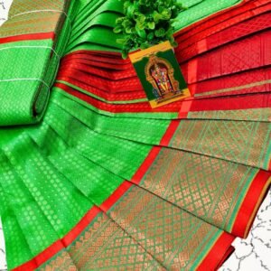 Poonthamil saree filled With Mini Line Flower - PMLFPG62