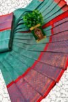 Poonthamil saree filled With Line Zig Zag - PLZR03