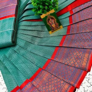 Poonthamil saree filled With Line Zig Zag - PLZR03