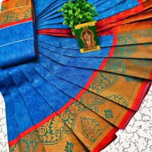 Poonthamil saree filled with DNA Design - PDNDRB12