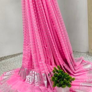 Soft Weave Saree Filled With Pink Melody – SLSW-PNK-002