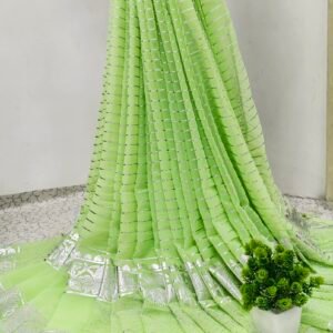 Soft Weave Saree Filled With Lime Shine – SLSW-LME-005