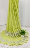 SLSW-PGS-009 Soft Weave Saree Filled With Pista Green – SLSW-PGS-009