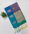 IMG_20260221_103057 Senthoor Soft Silk Saree – Teal Blue & Purple with Gold Zari Weaving