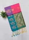 IMG_20260221_103245 Senthoor Soft Silk Saree – Teal Green & Rani Pink with Rich Gold Zari Design