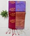 IMG_20260226_175749 Senthoor Soft Silk Saree – Lavender & Deep Red with Rich Gold Zari Weaving