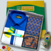 Photoroom-20251223_102600497 Senthoor Royal Blue Traditional Dhoti Shirt & Geometric Zari Saree Premium Gift Set