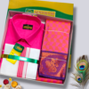 Photoroom-20251223_102600497 (7) Senthoor Premium Hot Pink & Orange Dhoti–Shirt–Saree Wedding Gift Set