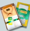 Peach White Dhoti Set