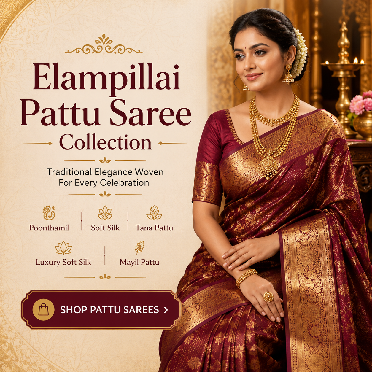 Elampillai Pattu Saree Collection