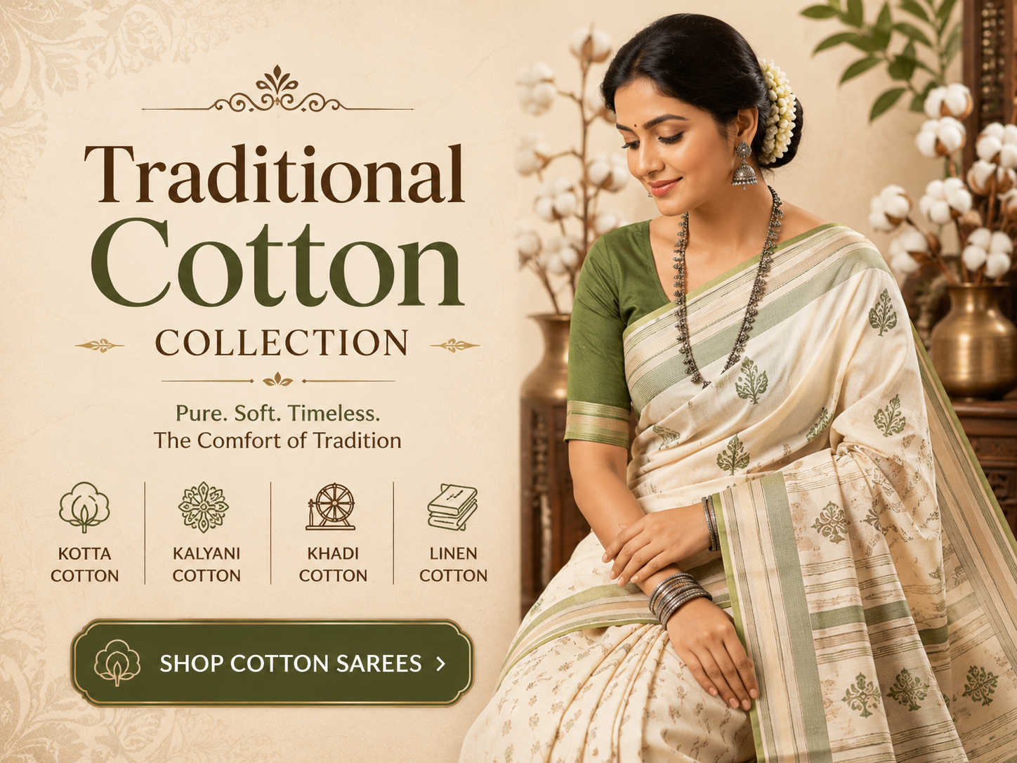 Traditional Cotton Saree Collection