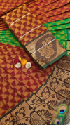 IMG_20251216_113440 (1) (3) Maroon & Green Peacock Zari Silk Saree
