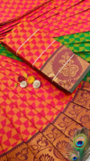 IMG_20251216_113440 (1) (5) Pink & Orange Peacock Zari Silk Saree