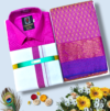 IMG_20260301_130039 Poonthamil Combo – Fuchsia Pink & Floral Purple Gold