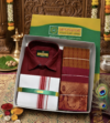 Poonthamil Combo – Maroon & Mustard Copper