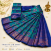 Kubera Mayil Pattu Saree – Peacock Blue & Teal