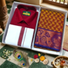 Poonthamil Combo – Maroon & Rose Copper