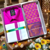 mejantha Poonthamil Combo – Rani Pink & Antique Gold