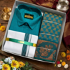 p.green Poonthamil Combo – Teal Green & Copper Gold