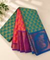 IMG-20260913-WA0030 Teal & Pink Dual-Tone Traditional Zari Saree