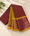 IMG-20260913-WA0041 Tone Maroon & Mustard Yellow Traditional Zari Saree