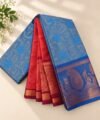 IMG-20260913-WA0043 Sky Blue & Pink Traditional Zari Saree