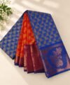 IMG-20260913-WA0046 Royal Blue And Red & Orange Traditional Zari Saree