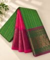 IMG-20260913-WA0048 Dual-Tone Green & Magenta Pink Traditional Zari Saree