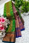 IMG_20250906_162430 Green Traditional Motif Putta Emboss Saree