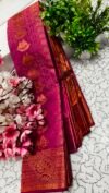 IMG_20250908_123527 Magenta Pink Boat Motif Putta Emboss Saree