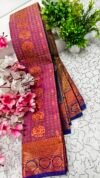 IMG_20250908_123556 Mauve Pink Lotus Motif Putta Emboss Saree