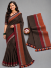 file_0000000003d882118ce7a77a5bdaec21 Premium Earthy Brown With Rust & Maroon Border Mul Cotton Saree
