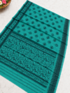 file_00000000254082309972d6af4917e187 Sea Green Warli Tribal Print Cotton Saree with Contrast Black Border