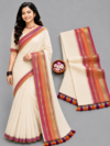 file_000000002dcc821190b55848b56536cd Elegant Off-White With Multi-Color Zari Border Mul Cotton Saree