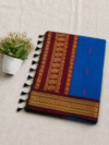 file_000000002f7c8211bf2080777ce4598a Kalyani Cotton Saree - Royal Blue & Maroon with Zari Border