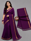 file_0000000040bc8211897c266bc9258e0c Deep Purple With Zari Border Mul Cotton Saree
