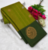 Olive Green Soft Silk Kottanji Saree