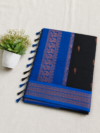 file_000000006a188211b81812e4b1dff7b6 Kalyani Cotton Saree - Royal Blue and Jet Black with Zari Border