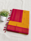 file_0000000080388211872bcbe713cfc228 Kalyani Cotton Saree – Vibrant Yellow & Deep Pink with Zari Border