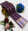 Deep Purple Banaras Saree