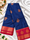 file_00000000865881fa93e75998f6268f08 Royal Navy Blue Soft Silk Saree with Crimson Red Zari Border & Traditional Buttas