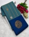 Teal Blue Soft Silk Kottanji Saree