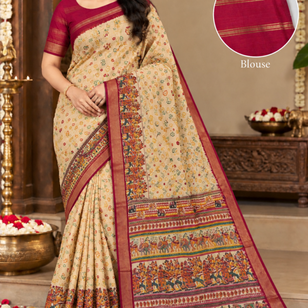 file_00000000a3cc81f5b1291c41bd1b8429 Traditional Maroon Bandhani Mul Cotton Saree