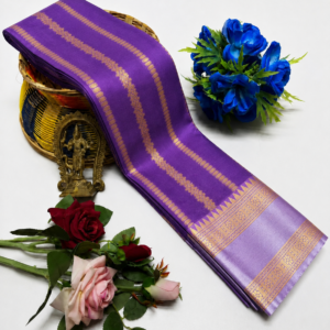 Purple Lavender Banaras Saree